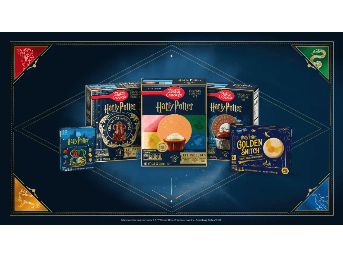 Betty Crocker and Pillsbury Harry Potter baking kits including Golden Snitch sugar cookies