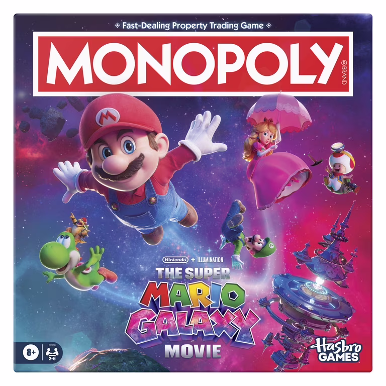 Hasbro Monopoly The Super Mario Galaxy Movie edition board game